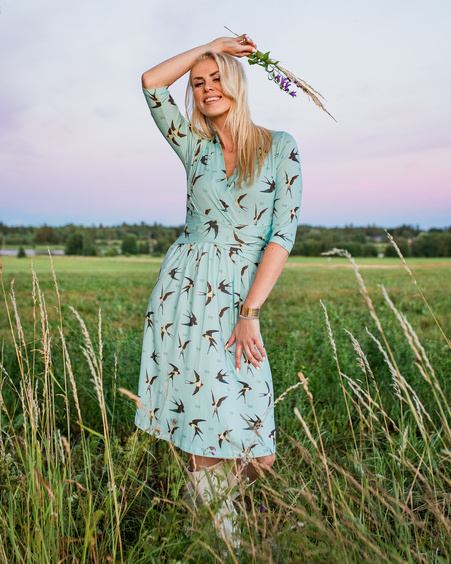 SWIFT ELEGANT DRESS LIGHT BLUE