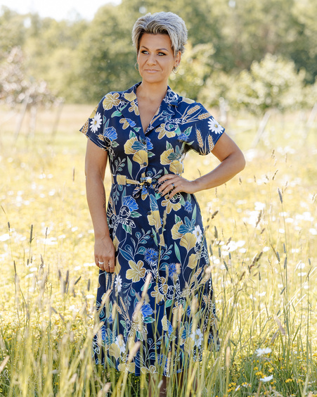 CORNFLOWER MIDI DRESS