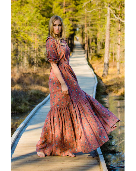 DREAM MAXI DRESS FLORAL PINK