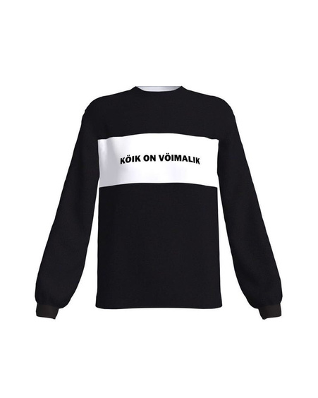 KÖIK ON VÖIMALiK SWEATSHIRT BLACK