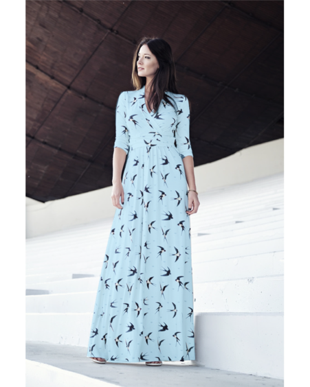 SWIFT ELEGANT MAXI DRESS LIGHT BLUE