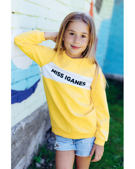 MISS IGANES KIDS SWEATSHIRT YELLOW