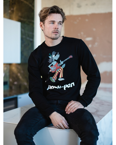 ROK N ROL SWEATSHIRT BLACK