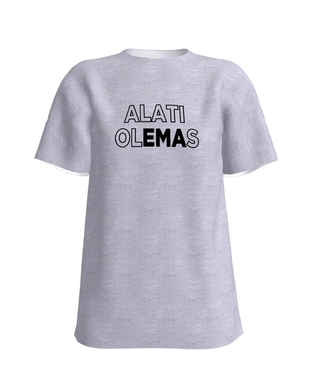 ALATI OLEMAS SLIM T-SHIRT LIGHT GREY
