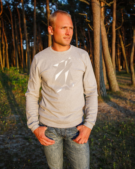 WOLF SWEATSHIRT LIGHT GREY