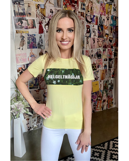 GREEN HELGELTNÄGIJA T-SHIRT YELLOW