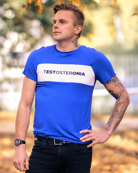 MEN TESTOSTERONIA T-SHIRT BLUE