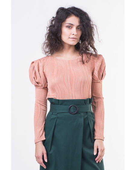 APRICOT ROSE SLEEVE SHIRT
