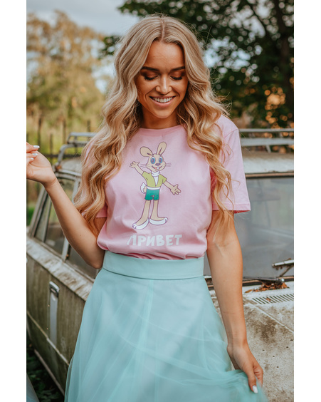 PRIVET OVERSIZE T-SHIRT LIGHT PINK