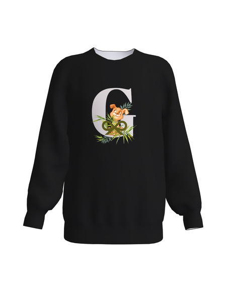 LETTER G KIDS SWEATSHIRT BLACK