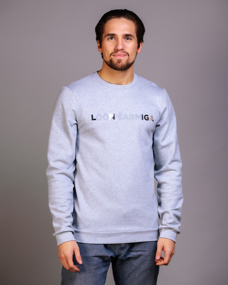 LÖÖN ŠARMIGA PRINT SWEATSHIRT GREY