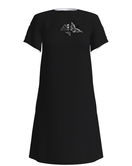 Butterfly Dress A Black