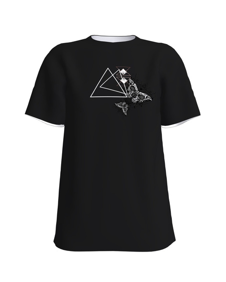 T-Shirt BUTTERFLY H UNISEX black