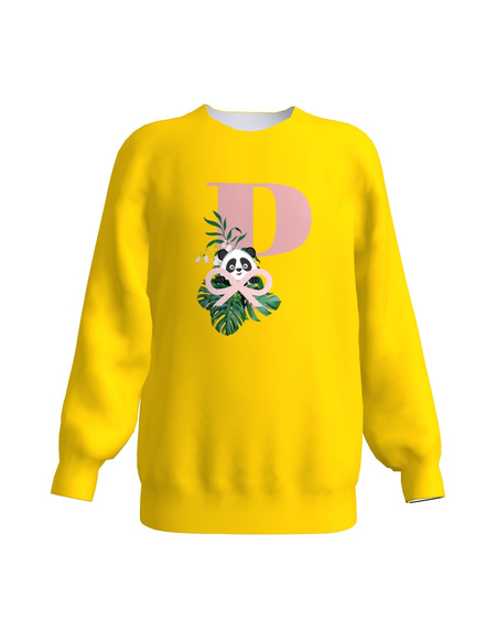 LETTER P KIDS SWEATSHIRT YELLOW