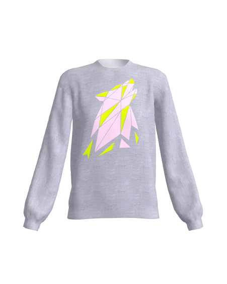 COLOR ABSTRACT WOLF SWEATSHIRT GREY