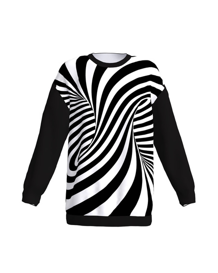 GEOMETRIC OVERSIZE SWEATSHIRT