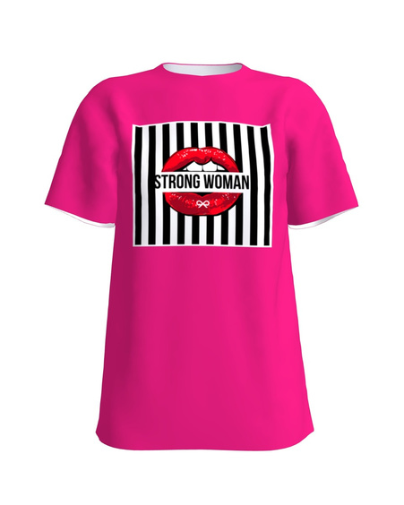STRONG WOMAN UNISEX T-SHIRT FUCHSIA