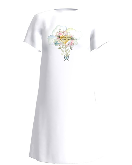 Flower Dress A white
