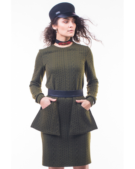 ARMY JUMPER DRESS + POCKET BELT