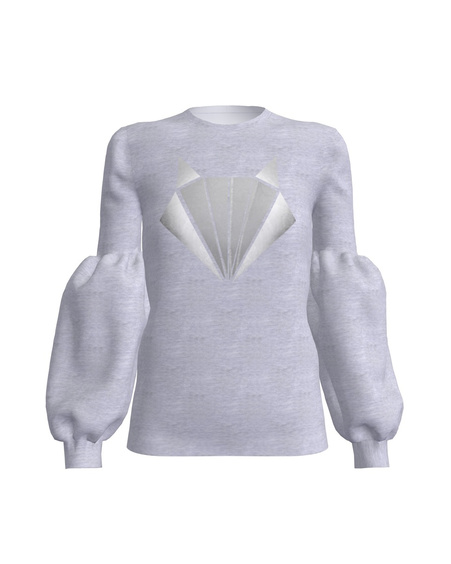 SILVER FOX  ALICE SWEATSHIRT LIGHT GREY
