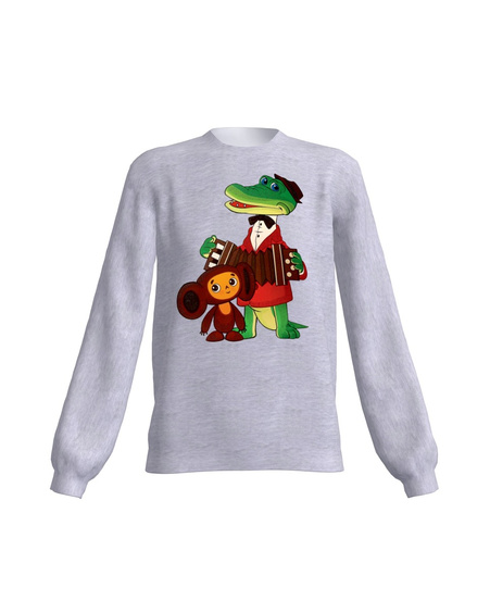 TŠEBURAŠKA&GENA WOMAN SWEATSHIRT LIGHT GREY