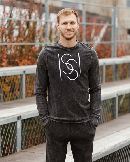 ISSI MEN SWEATSHIRT ACID WASH