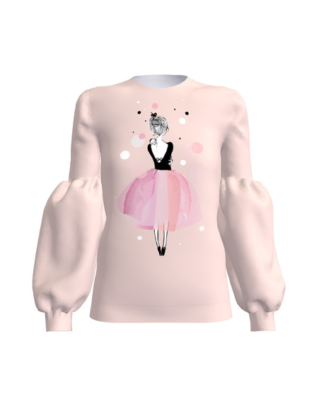 PINK GIRL ALICE SWEATSHIRT PEACHY
