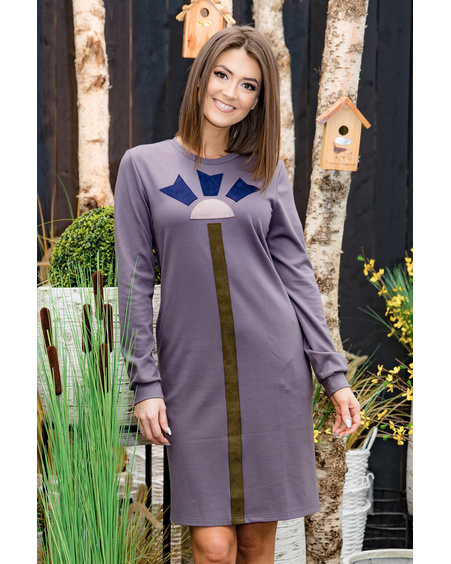 DARK PURPLE CORNFLOWER DRESS