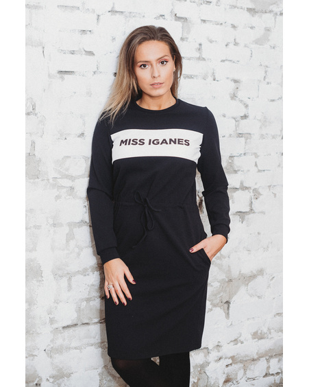 MISS IGANES BLACK JUMPER DRESS