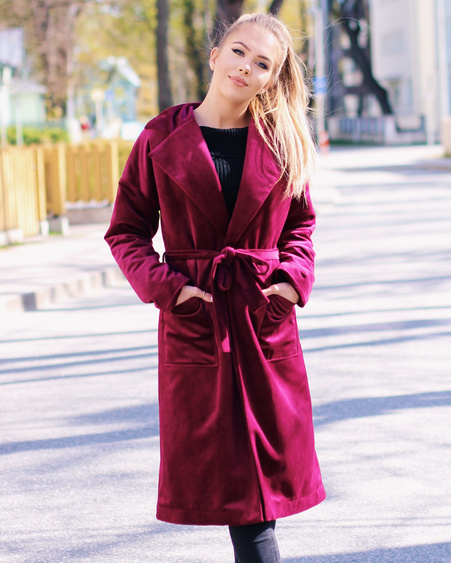 VELVET DREAMY COAT PURPLE