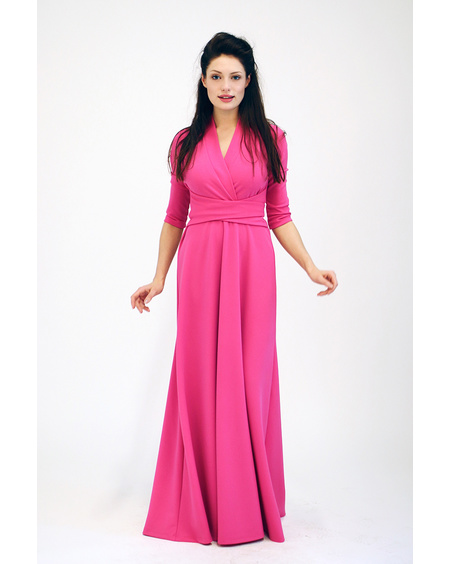 ELEGANT MAXI DRESS FUCHSIA