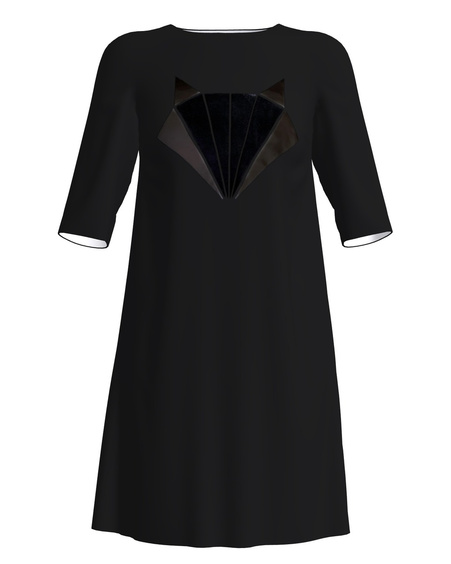 FOX DRESS BLACK