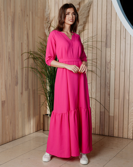 SUMMER COMET MAXI DRESS FUCHSIA