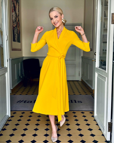 MOON MIDI DRESS YELLOW
