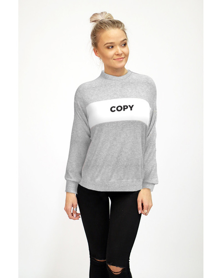 COPY RAGLAN SWEATSHIRT LIGHT GREY