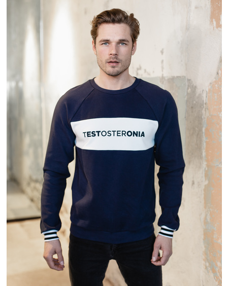 TESTOSTERONIA RAGLAN SWEATSHIRT DARK BLUE