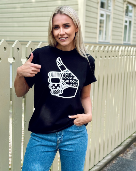 OK UNISEX T-SHIRT BLACK
