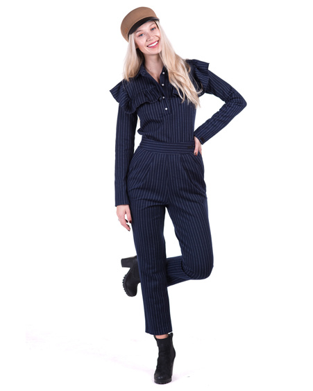 BLUE STRIPE POCKET TROUSERS