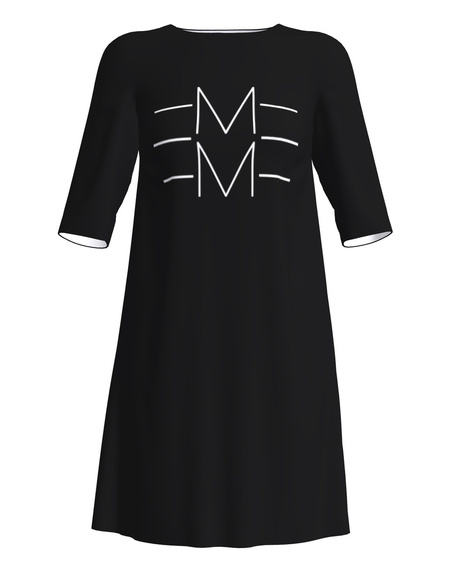 EMME PRINT DRESS BLACK
