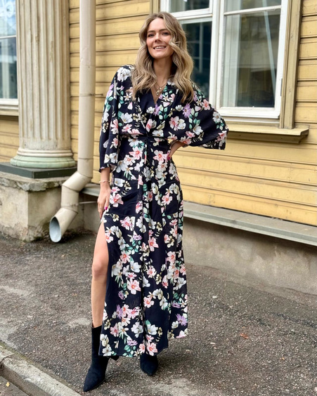 BOHO MAXI DRESS FLOWER