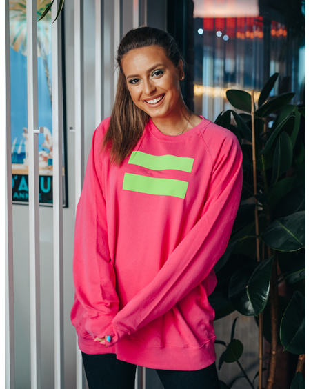 GREEN VÕRDSUS SWEATSHIRT FUCHSIA