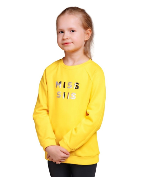 MISS SIIS KIDS SWEATSHIRT YELLOW
