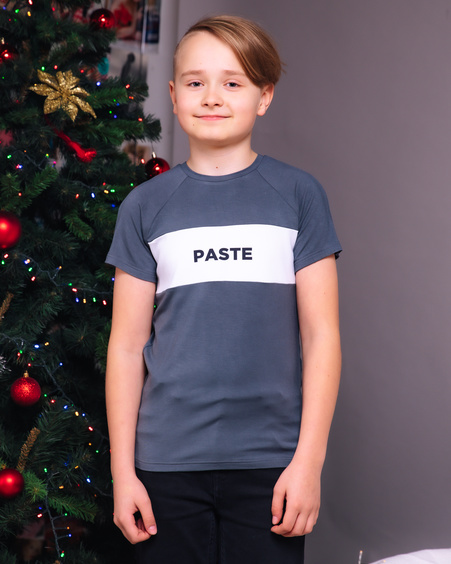 PASTE KIDS T-SHIRT GREY