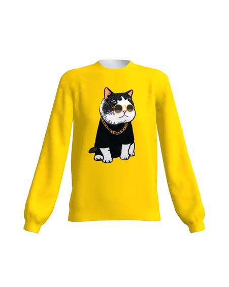 COOL CAT SWEATSHIRT YELLOW