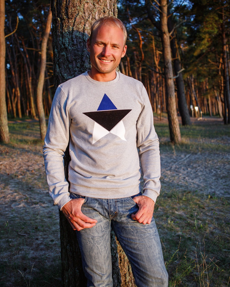 ESTONIAN STAR SWEATSHIRT LIGHT GREY