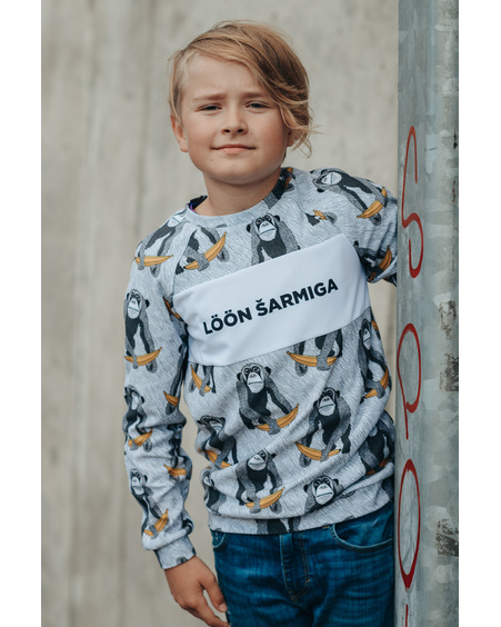 LÖÖN ŠARMIGA KIDS SWEATSHIRT MONKEY