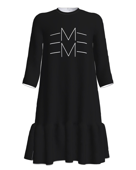 EMME FRILL DRESS BLACK