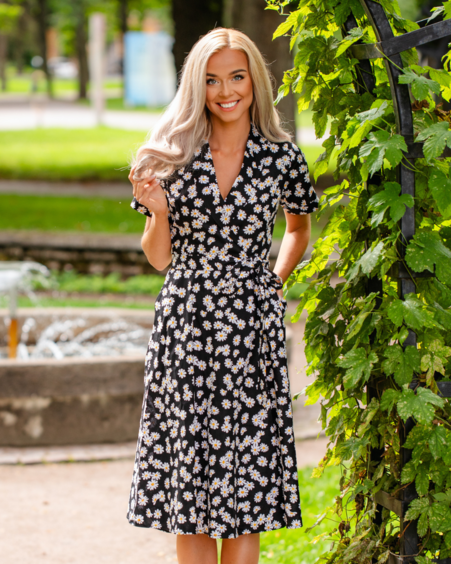 DAISY MOON MIDI DRESS BLACK