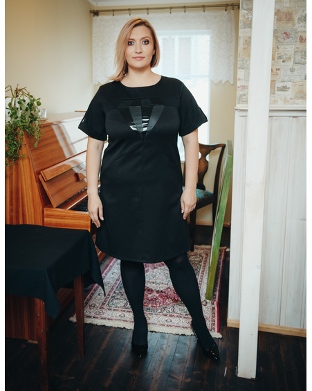 DIAMOND PEARL DRESS BLACK